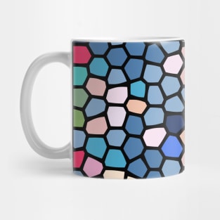 Painted Glass of Abstract Lines Of Soft Colors Mug